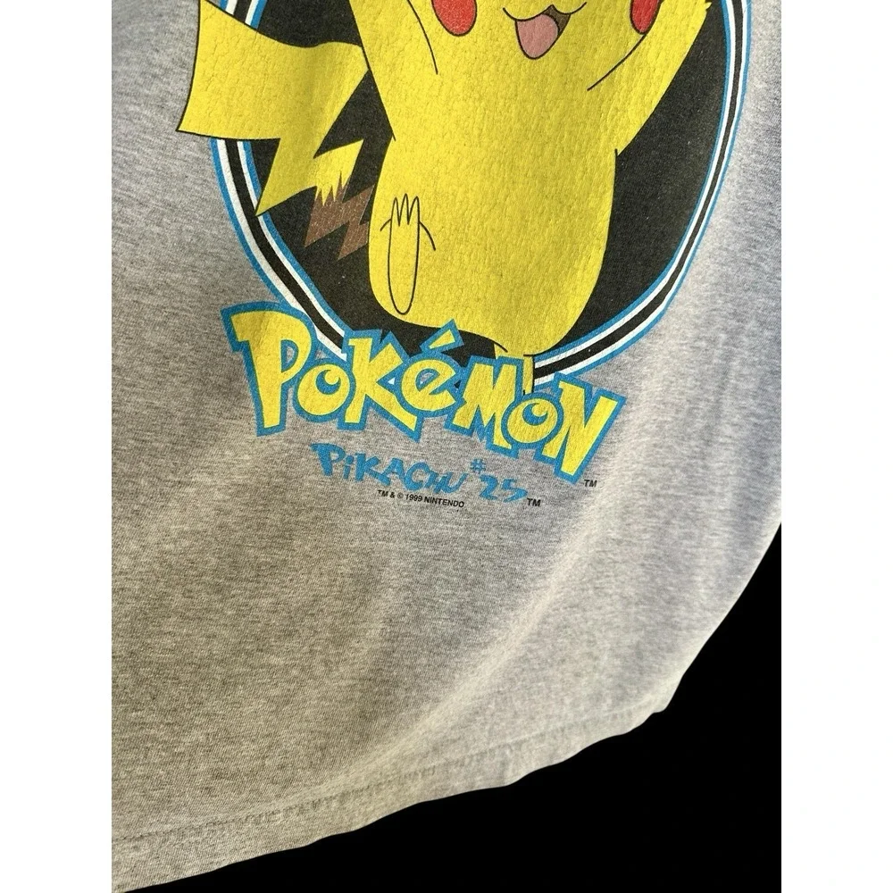 Vintage Pokémon Meowth 1999 Kids T-Shirt Sz Youth Large Women's Sz XS
